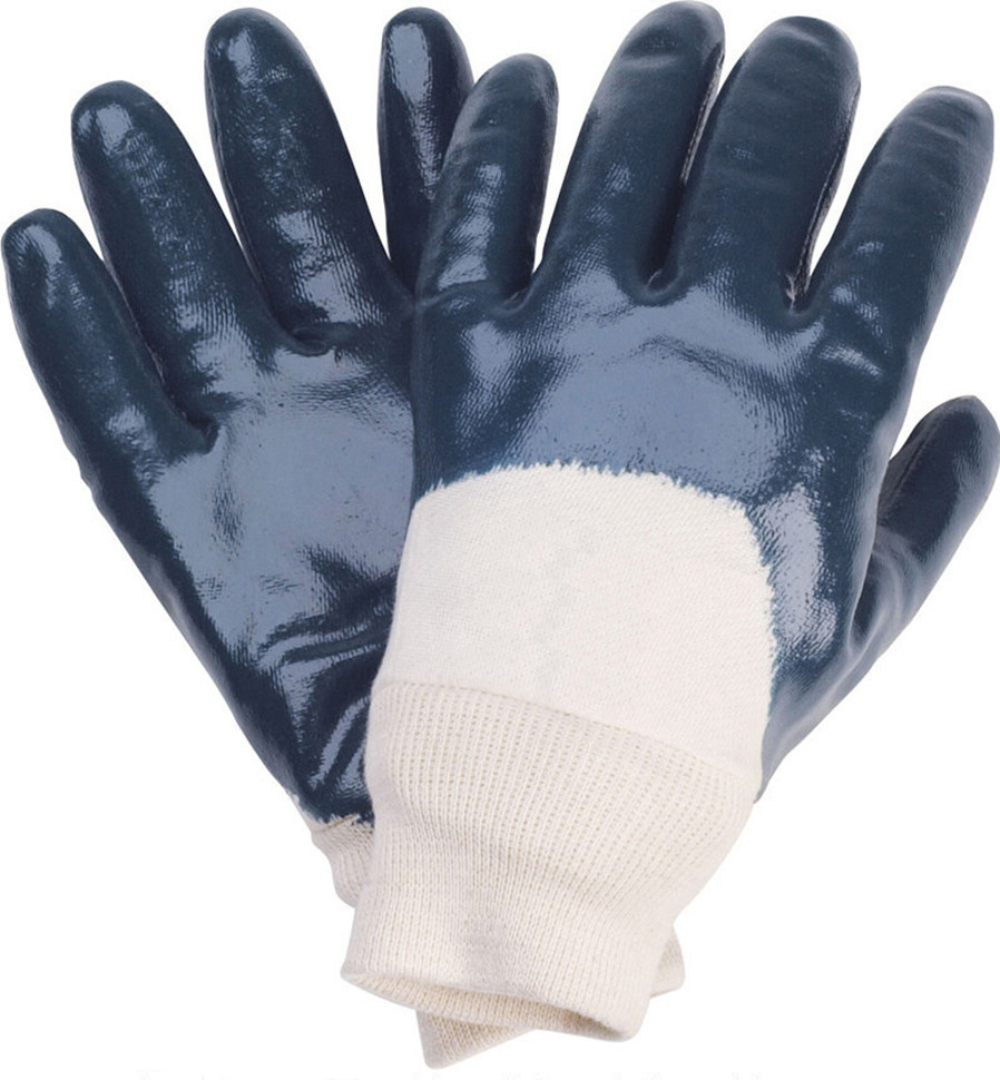 高密市华宏劳保用品厂家批发 120克全浸丁晴手套，绒布内衬安全袖口，专业防护之选